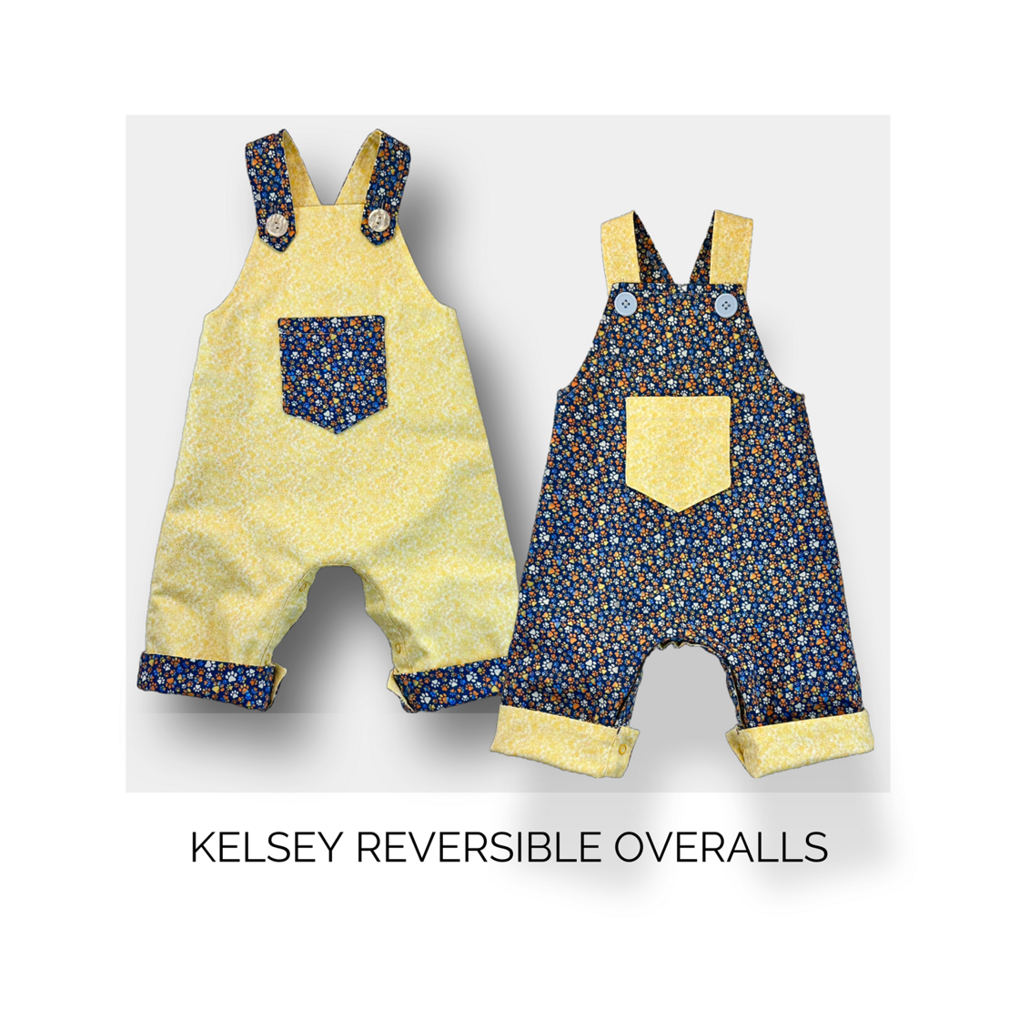 Kelsey Reversible Overalls (Boy or Girl)