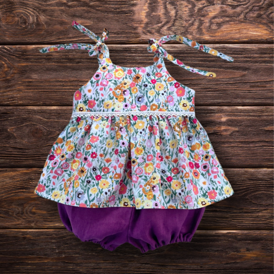MAGGIE BLOUSE WITH BLOOMERS - Very Berry Special