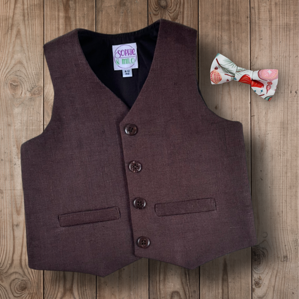 AIDEN VEST & BOWTIE - Vintage Baubles