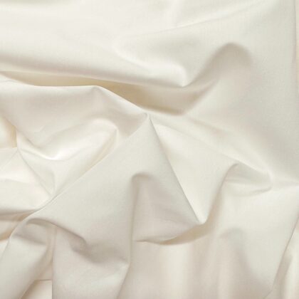 100% Cotton Shirting - Color: White