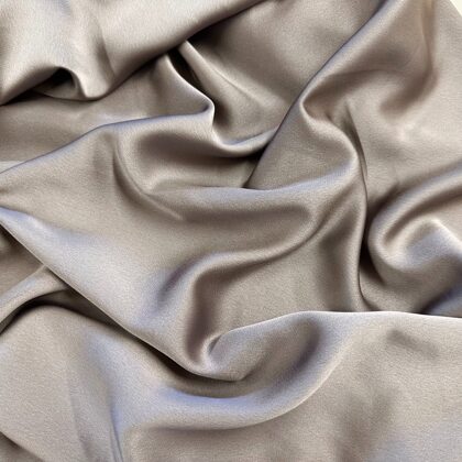 Polyester Charmuese Satin - Color: Pewter Green