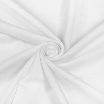 Polyester/Viscose Blend - Color: White
